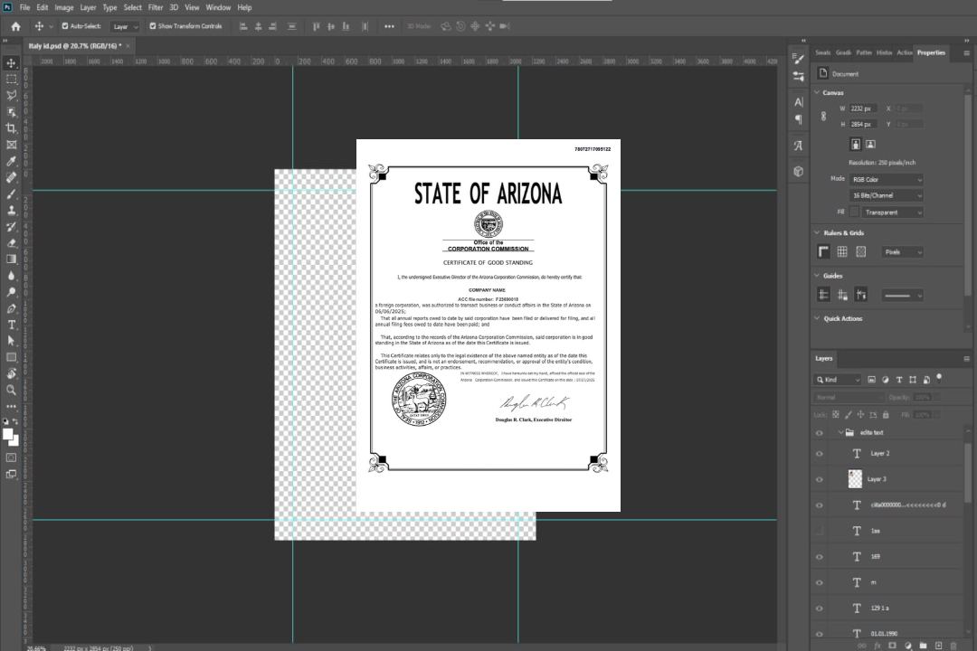 Modèle Word et PDF de certificat de bonne réputation USA Arizona, version 2 template Modèle Word et PDF de certificat de bonne réputation USA Arizona, version 2 template